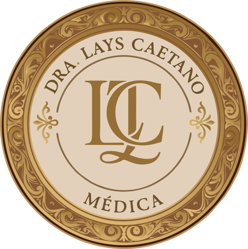 Selo da identidade visual da Dra. Lays Caetano
